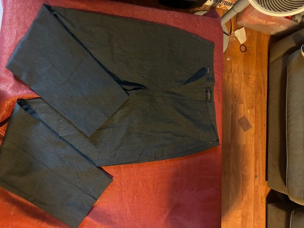 Talbots Pants Womens 6 Straight Leg Gray Dress Slacks Tailored Office Workwear